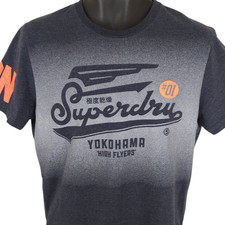 Superdry T Shirt Mens Size Large Gray Yokoham...