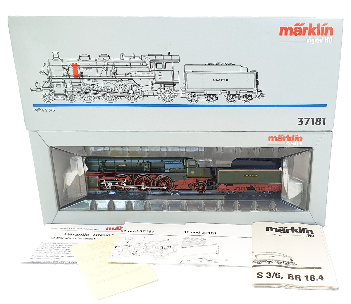 Märklin 33186 _ Lokomotive S 3/6 K.Bay.Sts.B _ digital _ H0 | Kaufen