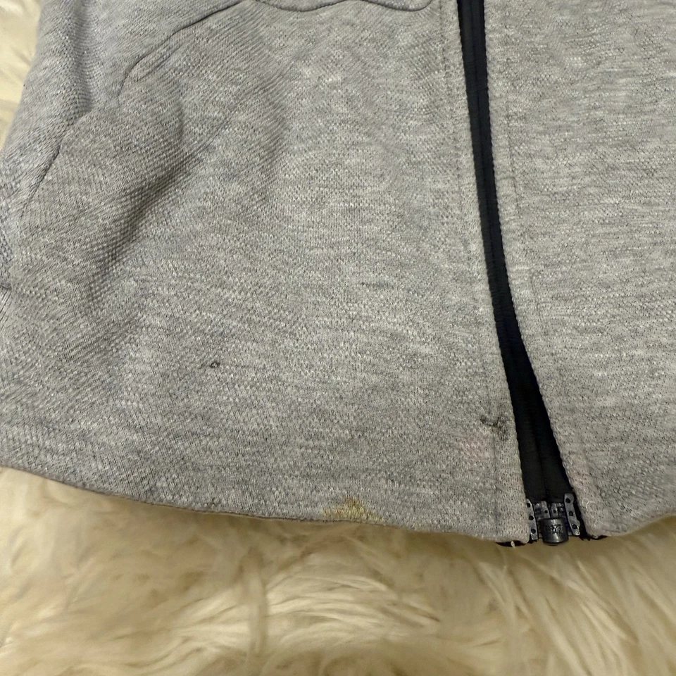 Sudadera con capucha gris con cremallera Jacadi para niños talla 8 Foto 2 de 4