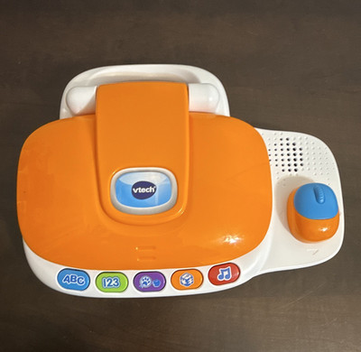 VTech Tote & Go Laptop Electronic Learning Toy Orange/White VT24301