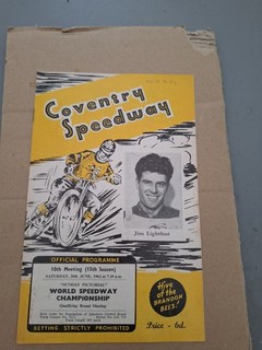 1962 coventry speedway programme world championship qualifying round