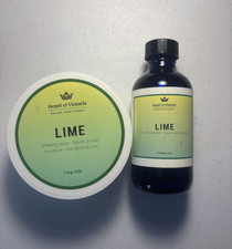 Henri et Victoria Shave Soap  Splash Set - Lime