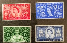 GB 1953 Fine mint Coronation Set of 4 Stamps SG 532/5 Mvlh