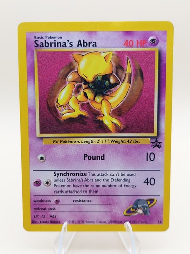 Sabrina's Abra Pokemon Black Star Promo #19 WOTC 2000