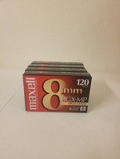 Maxell High Grade 8mm Blank Videotape HGX-MP 120m Camcorder cassette Lot Of 4