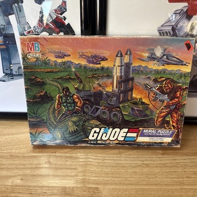 G.I. Joe Hasbro Mural Puzzle Scene 4 Croc Master VS.  Spearhead Complete