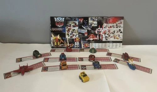 G1 Transformers vintage 1985 original Autobot Mini Vehicles, includes booklet.