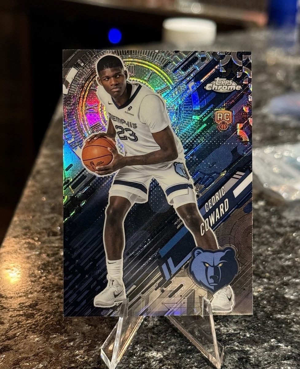 2025-26 Topps Chrome CEDRIC COWARD RC Go Time REFRACTOR Grizzlies