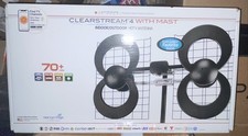 NEW TV Antennas Direct 70+ Miles ClearStream 4 w Mast UHF Indoor Outdoor HDTV