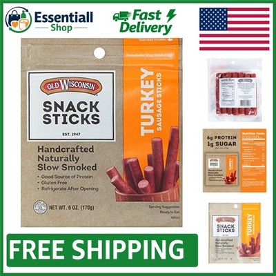 Naturally Smoked Turkey Snack Sticks - High Protein, Low Carb & Keto-Friendly