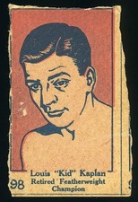 1928 W513 Strip Card Boxing #98 Louis Kid Kaplan (Handcut)