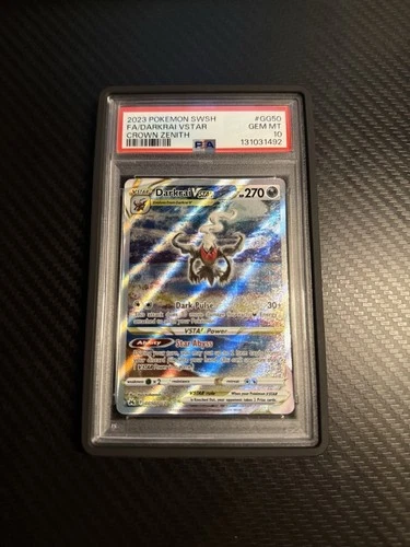 Pokemon 2023 Darkrai VSTAR PSA 10 GEM MINT Crown Zenith GG50