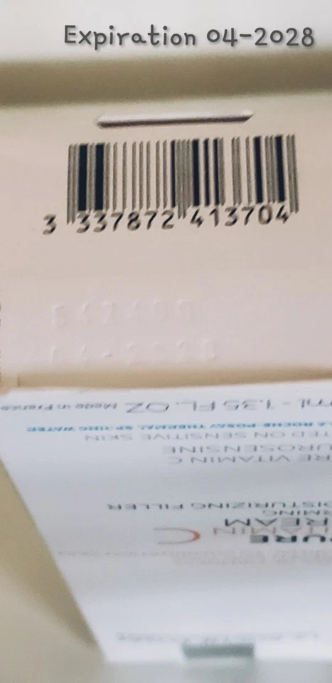 Crema Relleno Hidratante Reafirmante Vitamina C Pura La Roche-Posay 40 ml Talla Completa Nueva Foto 2 de 3