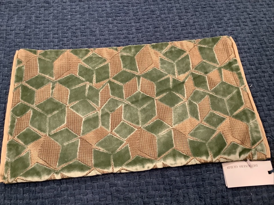 Almohadas gremio de diseño cojín algodón verde Foto 2 de 4