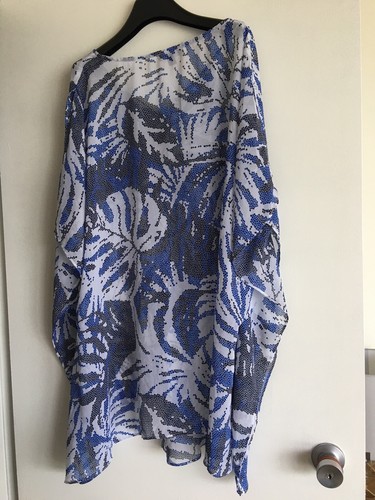 Ladies L 12 14 16 18 Autograph flowing Lightweight Top Summer Kaftan NEW - Picture 2 of 4