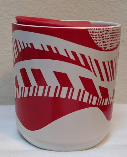 Vaso de taza de cerámica Starbucks Holiday Christmas 2021 con tapa 8 oz - Imagen 2 de 7