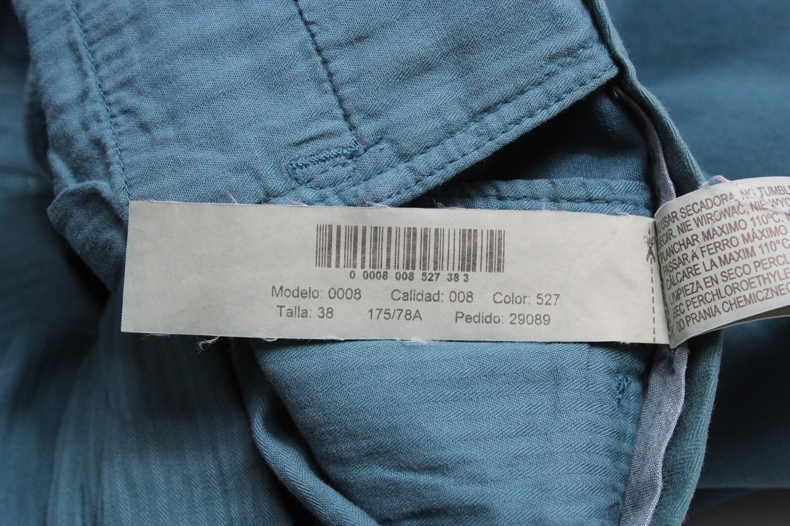 MASSIMO DUTTI Slim Fit 0008 Trousers Men's US 30 Zip Fly Tapered Chino thumbnail 13