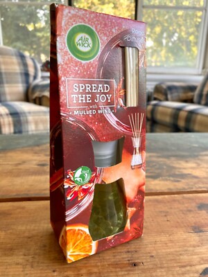 AIRWICK Spread The Joy REED DIFFUSER Holiday Christmas MULLED WINE 30ml UK Rare