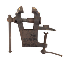 Schraubstock 90mm Werkbank Amboss Tischklemme Antik Uhrmacher Goldschmied