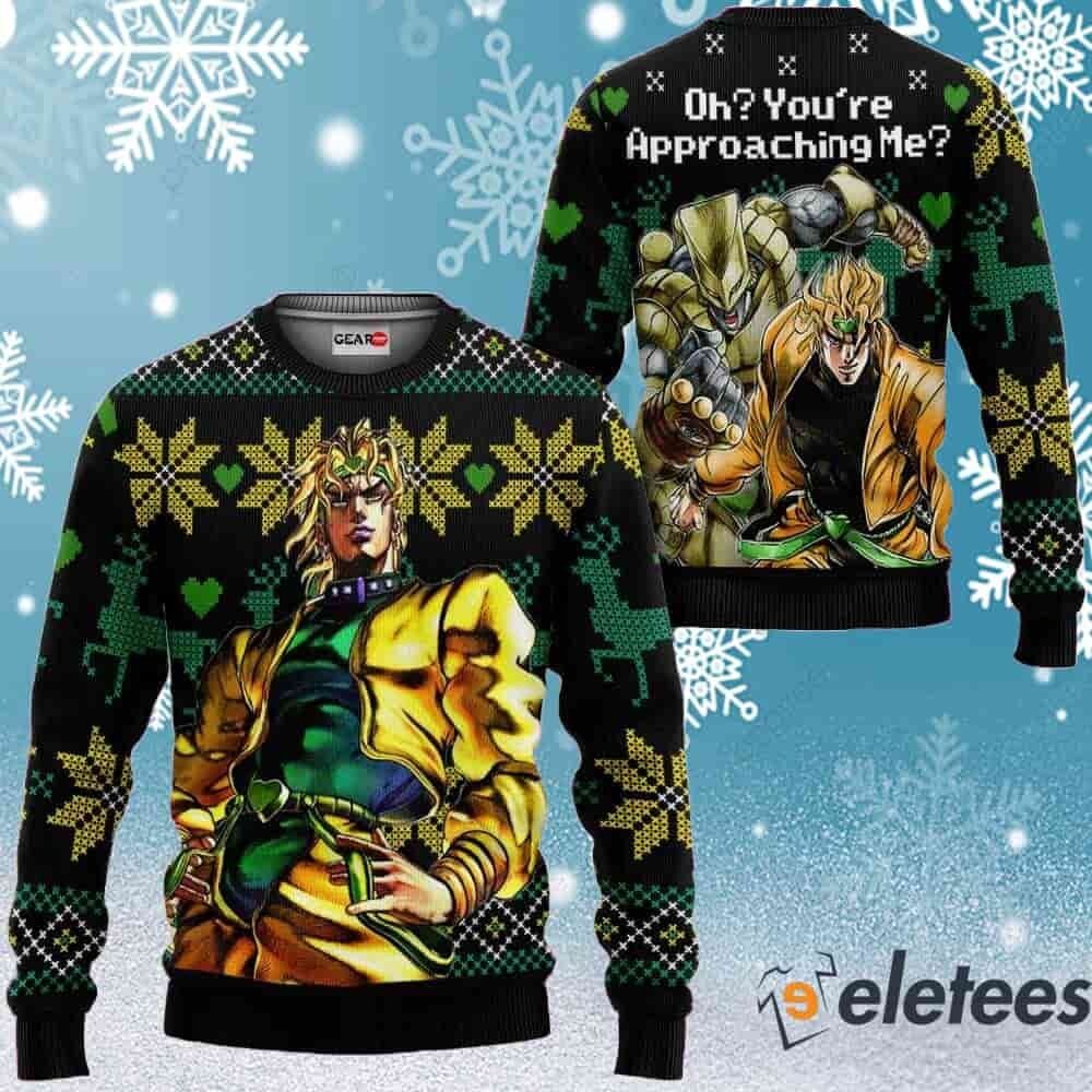 Dio Brando Anime Ugly Christmas Sweater Great JoJo's Bizarre