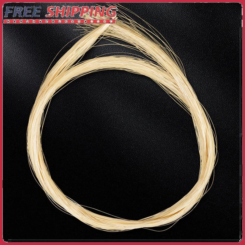 1 Hank Violin Bow Horse Hair Unbleached Violin Bow Hair White