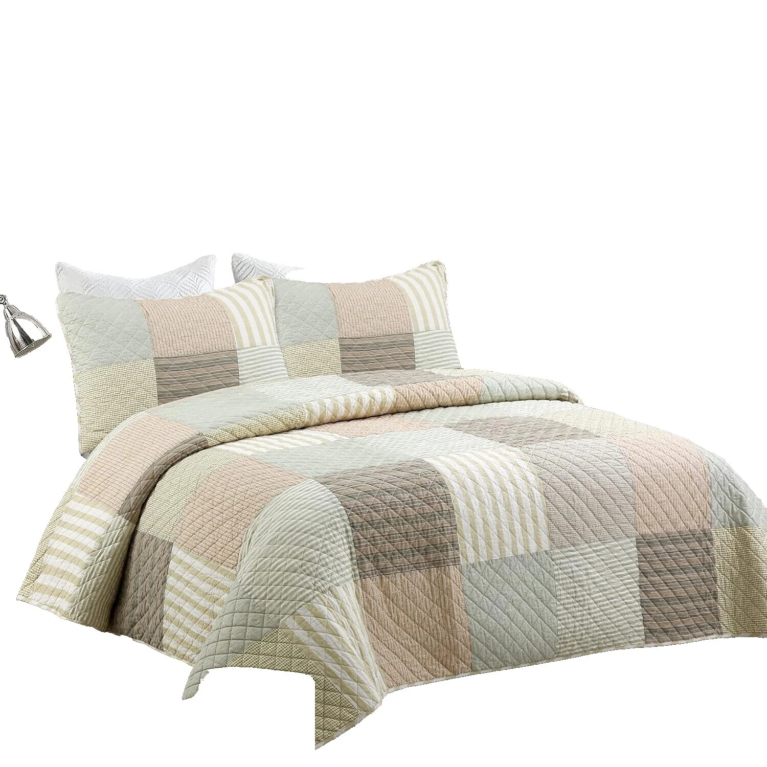 Edredones contemporáneo Patchwork, colchas y cobertores para cunas