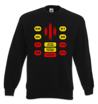 Kitt Voice Box Sweatshirt Pullover Knight Auto Series Rider Car Cockpit Tacho
