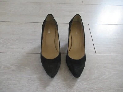 Escarpins en daim noir à talon 7,5 cm Taille 35 - Photo 1/4
