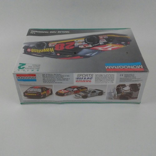 1991 Monogram 28 Havoline Ford Thunderbird Allison 1:24 Scale Model Kit New - Picture 5 of 6