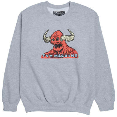 Toy Machine Hell Monster Crew Sweatshirt Skateboarding New