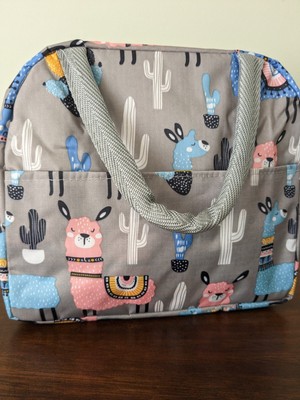 Super Cute Llama Insulated Lunch Bag with Handles 