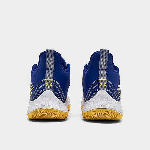 Under Armour Curry 3Z6 Mens Basketball Shoes White Blue 3025090103 NEW