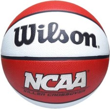 Wilson Ncaa Killer Crossover Outdoor Basketball Size 7 Red White Recreational...
