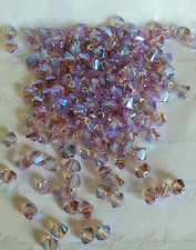 Swarovski 5mm bicone beads, Light Amethyst AB2X 24pcs
