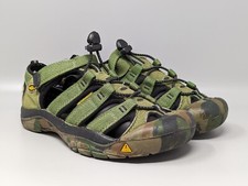 Keen Youth Newport H2 Waterproof Sandals Washable Green Camo Hiking Size 5