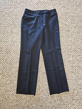 Brooks Brothers 346 Wool Solid Black Dress Pants Trousers Size 12 Women's