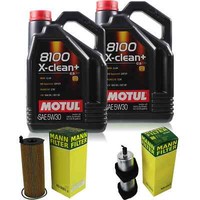 MANN-FILTER Inspektionspaket 10L Motul 8100 X-Clean+ 5W-30 FüR Audi A4 Allroad