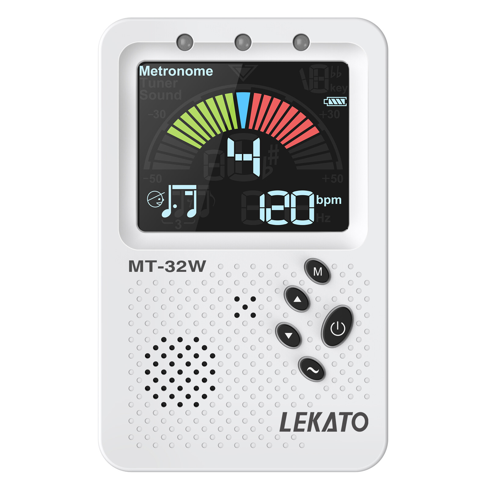 LEKATO 3 In 1 Rechargeable Metronome Tuner Tone Generator Tuner with ...