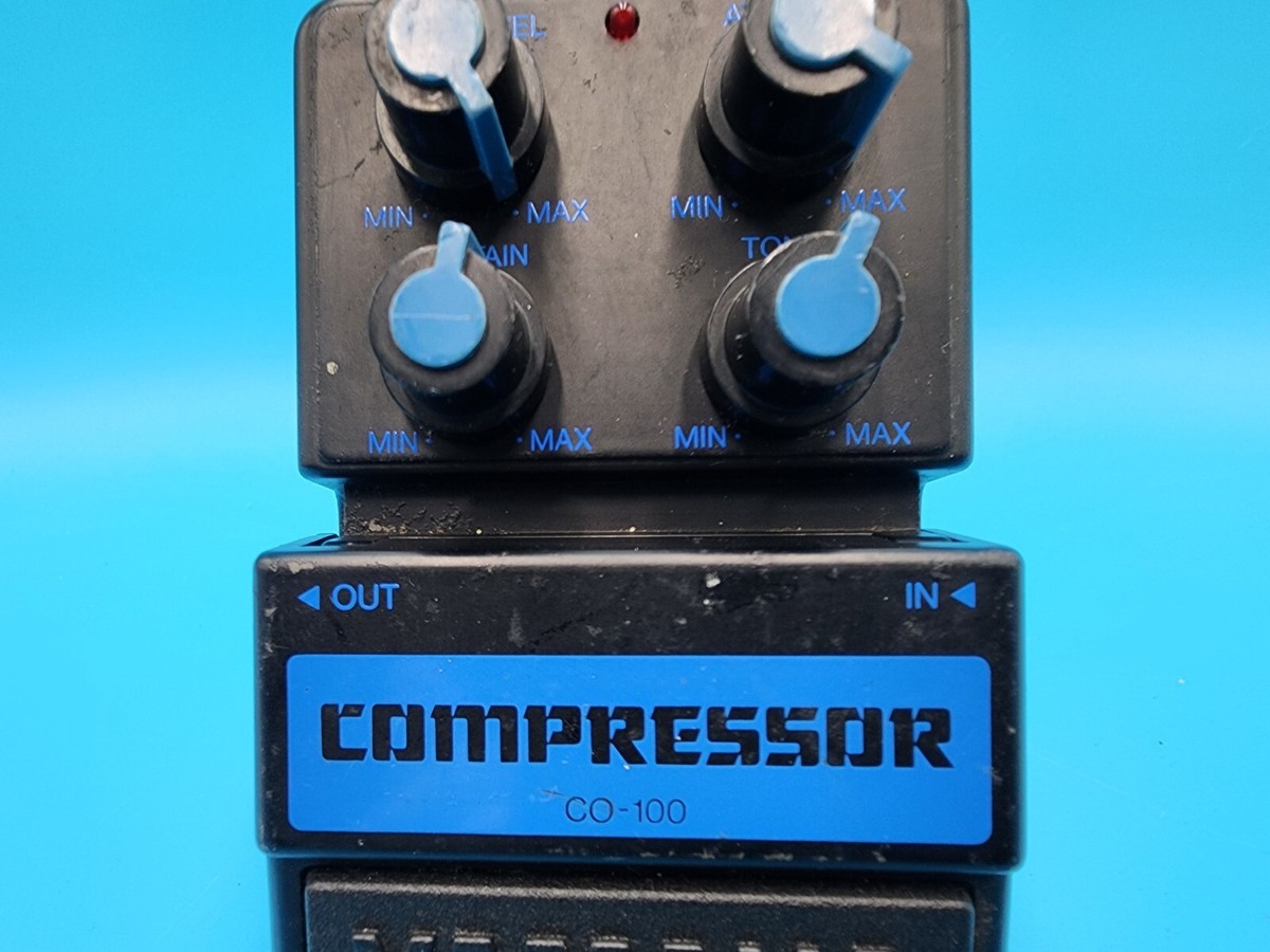 Vintage 80s Yamaha CO-100 Compressor Guitar Effect Pedal
