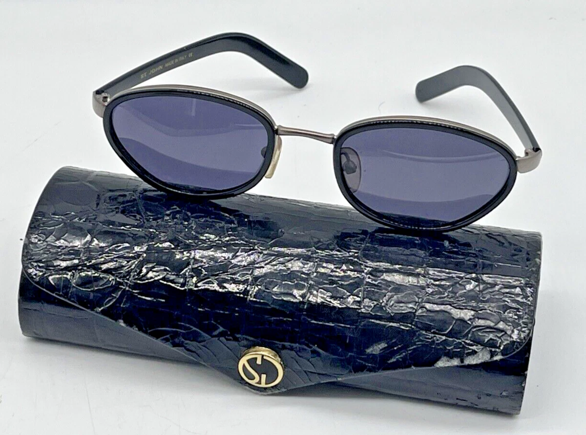 St. John Black and Gold Sunglasses. S-528 BLK John Dalia Anthony C114 Black Sunglasses - eye-oo.com main image 3