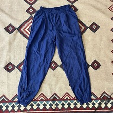 Vintage 90s Nike Windbreaker Pants Mens Large Navy Nylon Joggers