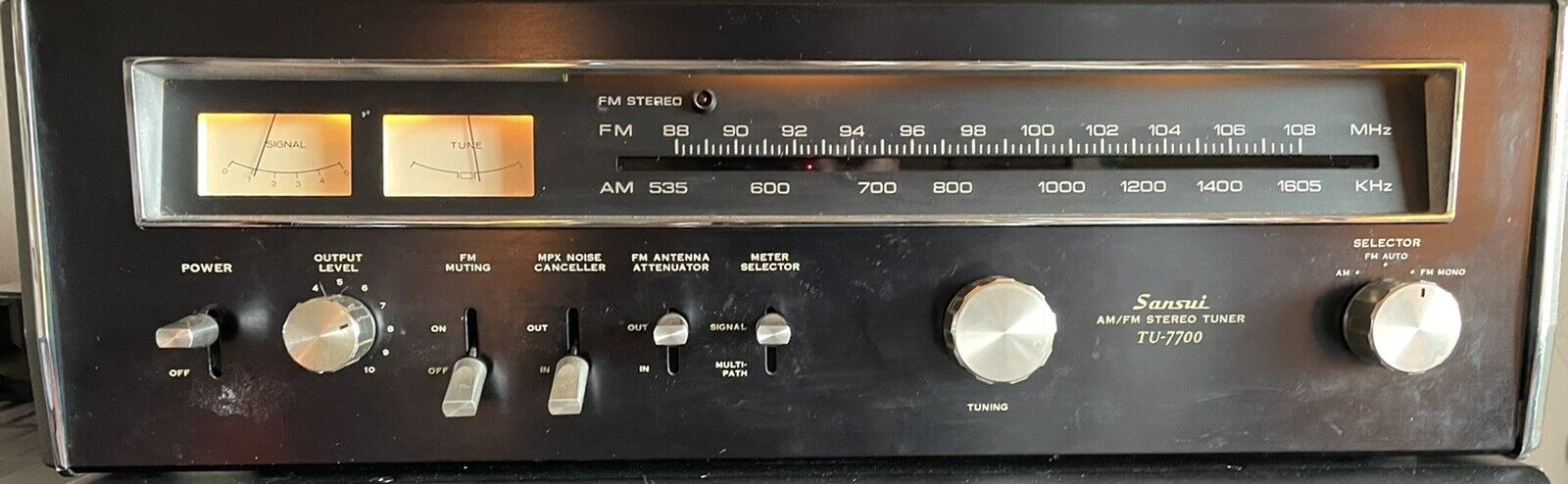 Max 68% OFF Vintage Sansui Save money TU-7700 FM Stereo Tuner AM