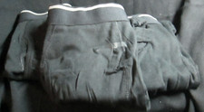 Set Of Three 3 "Kirkland" Men's XL 96 Cotton, 4 Spandex Black Boxer Briefs
