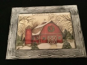 Framed Christmas Picture 8 1/2"  x 6 1/2 "