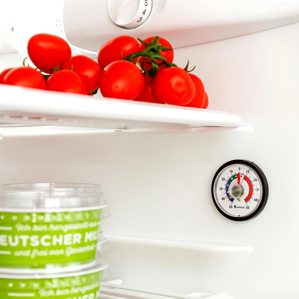 3 Stück Kühlschrank Thermometer Set Selbstklebend Schwarz Analog Gefrierschrank - Bild 4 von 4