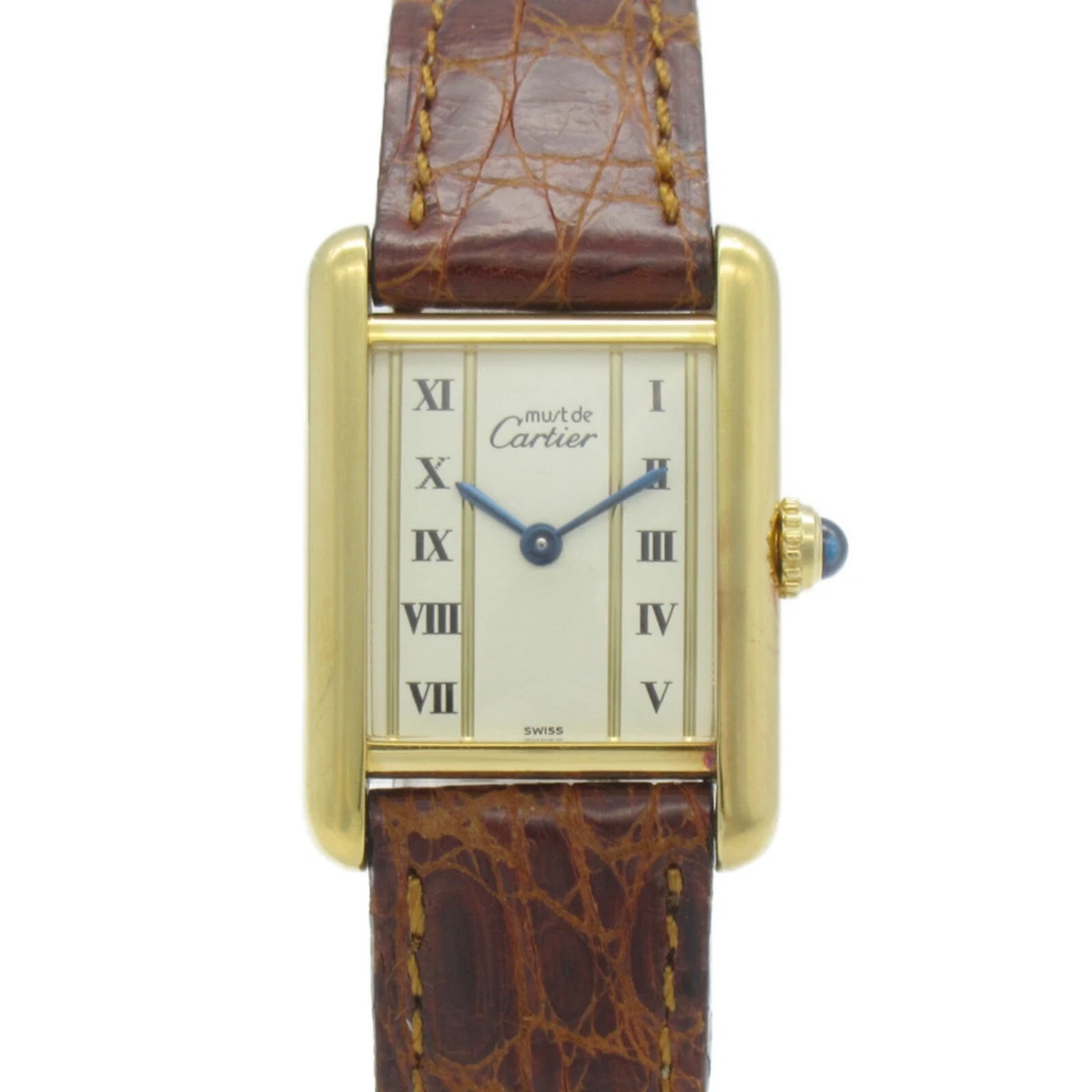 Cartier vermeil tank sale
