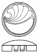 Danco Clear Acrylic Handle Button for Delta Tub/Shower Faucet 88699