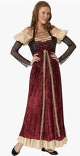 Dungeon Damsel Rubies Adult Women Halloween Costume Renaissance Dress NEW