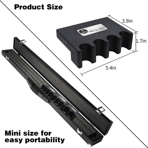 Pool Cue Holder 4-Cue Portable Pool Stick Holder for Table Weighted & Dur... - Picture 5 of 7