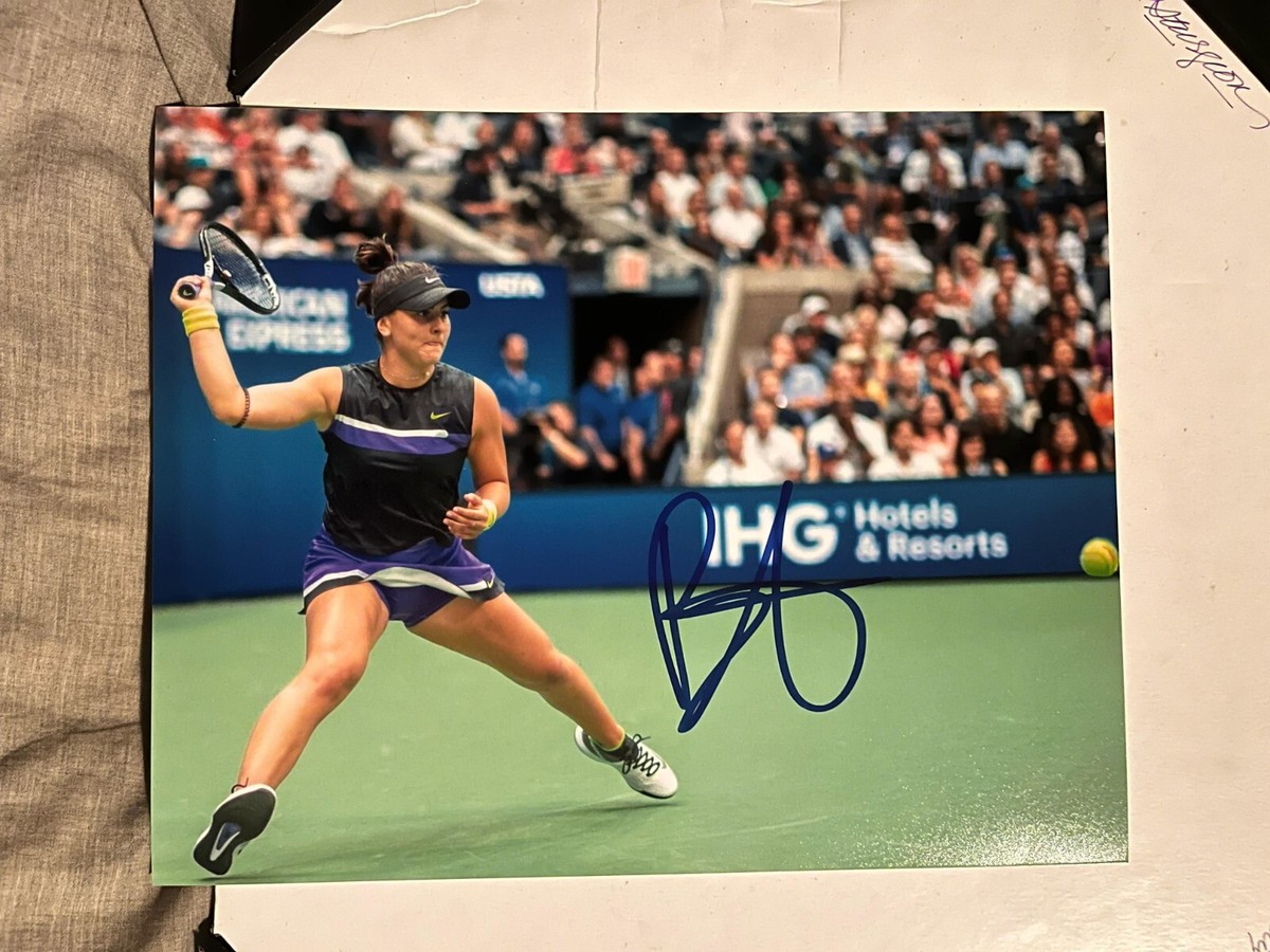 Bianca Andreescu Tennis Star Signed 8x10 Photo US OPEN CHAMPION